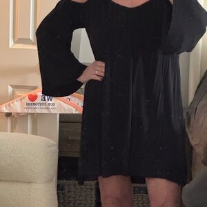 Chic Black Off-Shoulder Dress